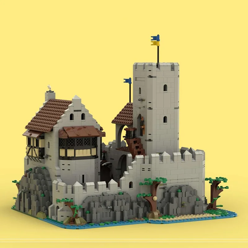 

Medieval Fortification Castle Bergfried Building blocks build detailed defensive tower for medieval themed decoration