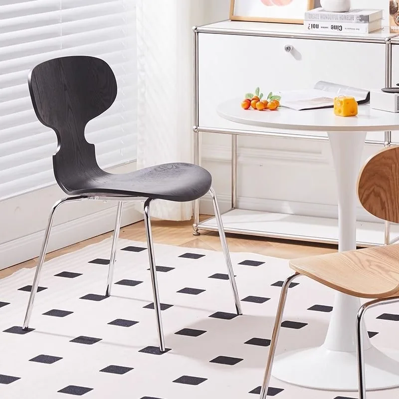 Modern Simple Retro Chair Home Cafe Hotel Solid Wood Chair