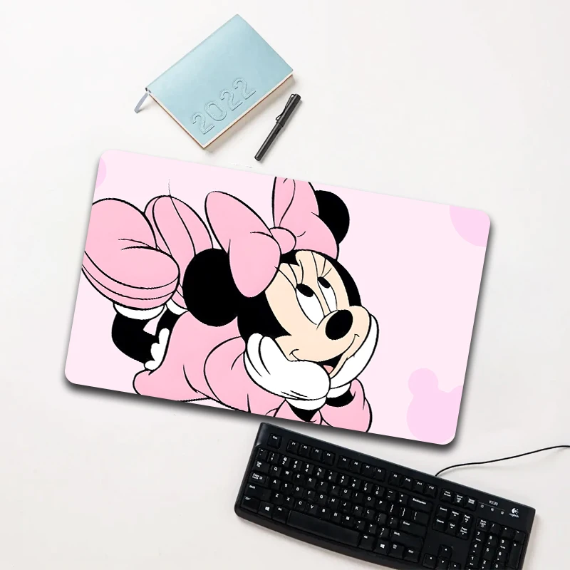 

Disney Cute Minnie Mouse Pink Mouse Pad Large Non-slip Waterproof Desk Mat for Laptop Office