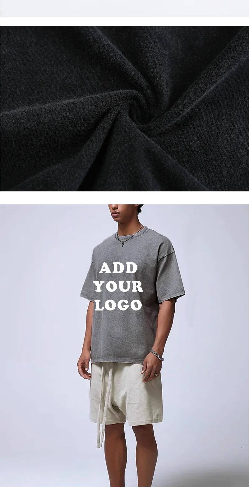 T-Shirt aus 100 % Baumwolle, individuelles Logo, Street-Trend, kurzärmeliges T-Shirt, Stickerei-Design, europäische und amerikanische Größe – Detail 4