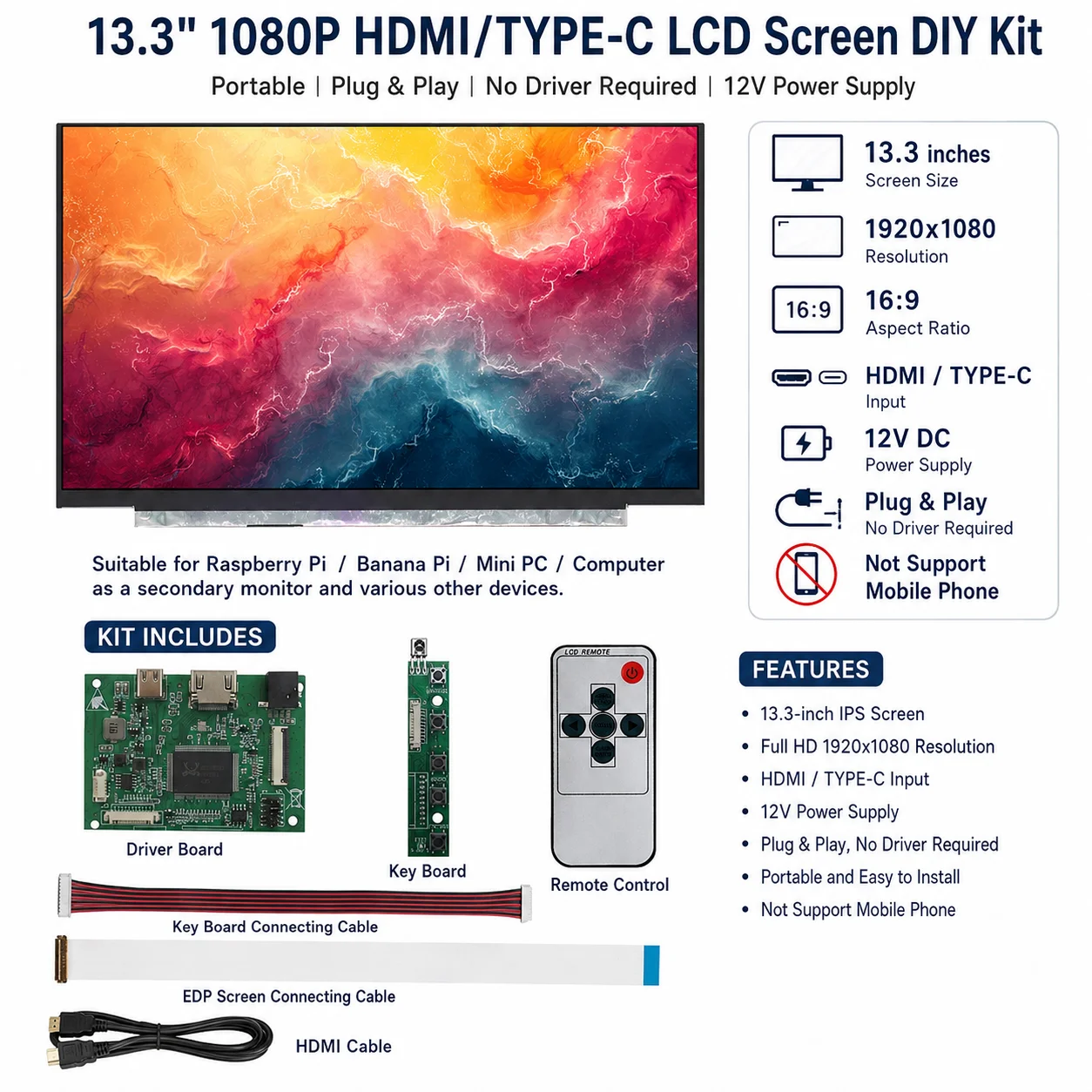 schermo-lcd-da-133-pollici-scheda-di-controllo-driver-monitor-hdmi-ingresso-tipo-c-compatibile-per-lattepanda-raspberry-pi-pc-banana-pi