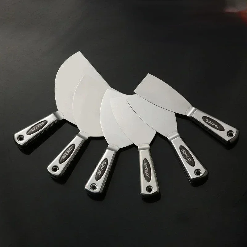 

Stainless Steel Integrated Putty Knife Scraper Spatula Putty Painter Paint Tool Plaster Shovel Clean Spatula Construction Tool