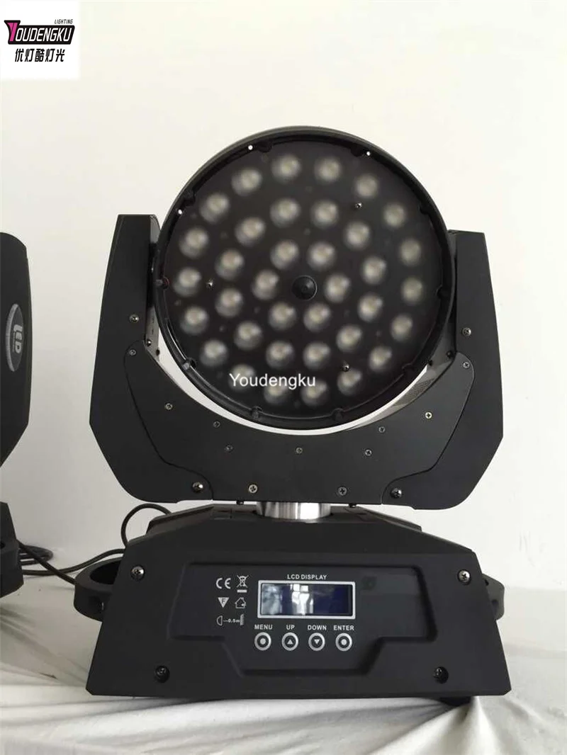 

8 штук 36x18W 6-в-1 RGBWA UV LED Moving Head Zoom Wash DMX светильников для вечеринок, караоке, клубов, дискотек, диджеев