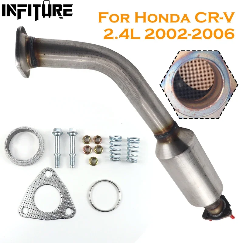 

High Flow Catalytic Converter Converter For Honda CRV CR-V 2.4L 2002 2003 2004 2005 2006 Exhaust Catalytic