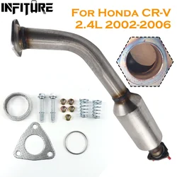 High Flow Catalytic Converter for Honda CRV CR-V 2.4L 2002 2003 2004 2005 2006 Exhaust Catalytic