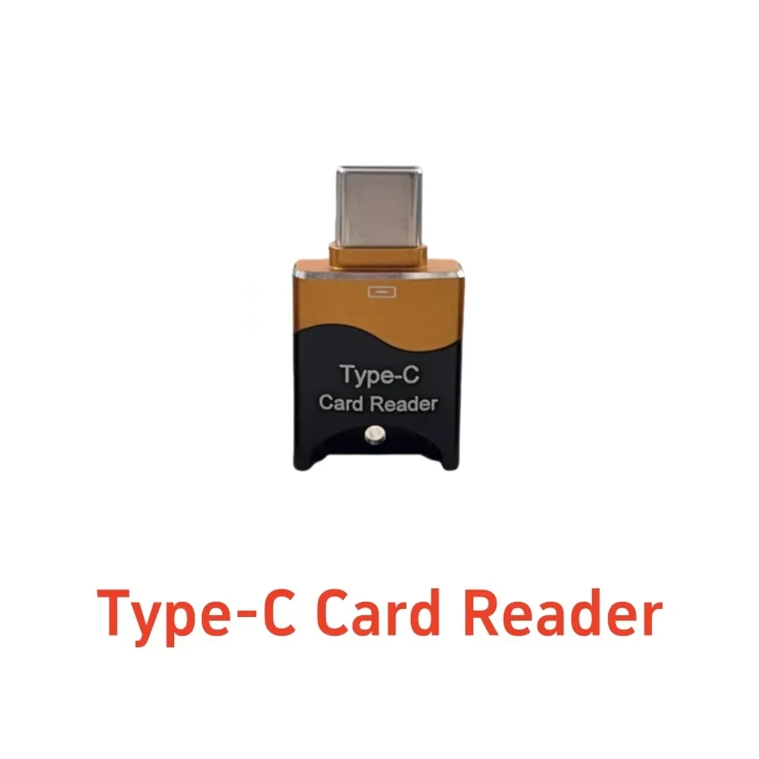 1PC Mini Type-C Card Reader Mobile OTG Micro TF card Hidden Card Slot Plug Play Flash Aluminum Alloy TYPE-C Card Reader