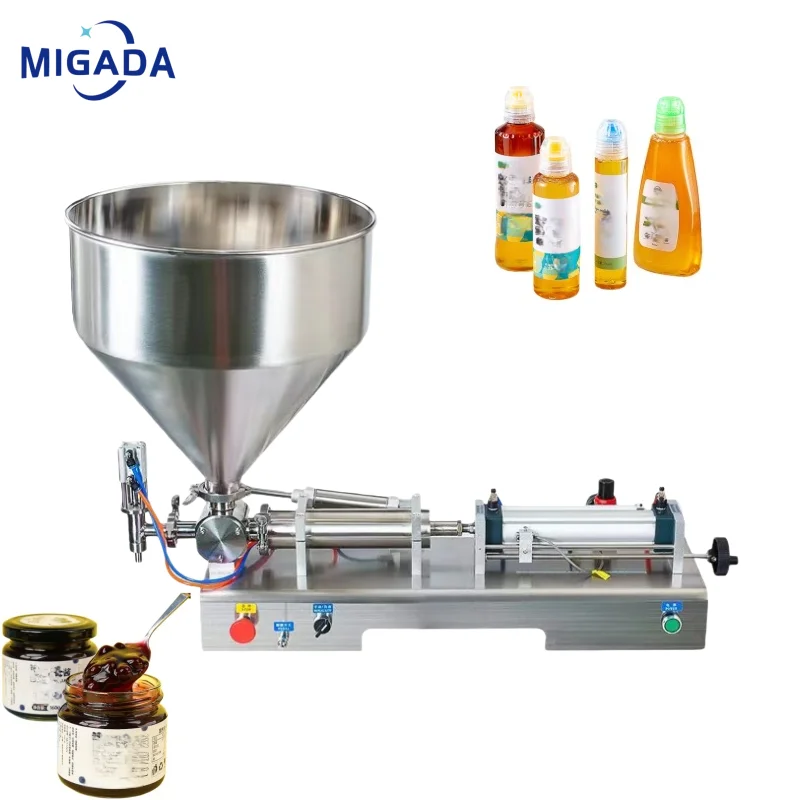 Semi-Automatic Paste Liquid Honey 1 Head Filling Machine Versatile Bottles Milk Cream Other Beverages Creams Filling Machines