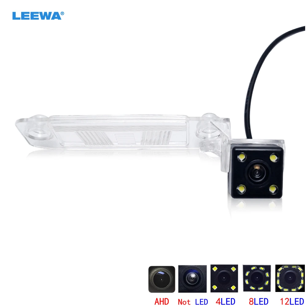 

LEEWA HD Auto Backup Camera With LED Light Rear View Reverse Car Camera For KIA Sportage R 2010~Present #CA1974