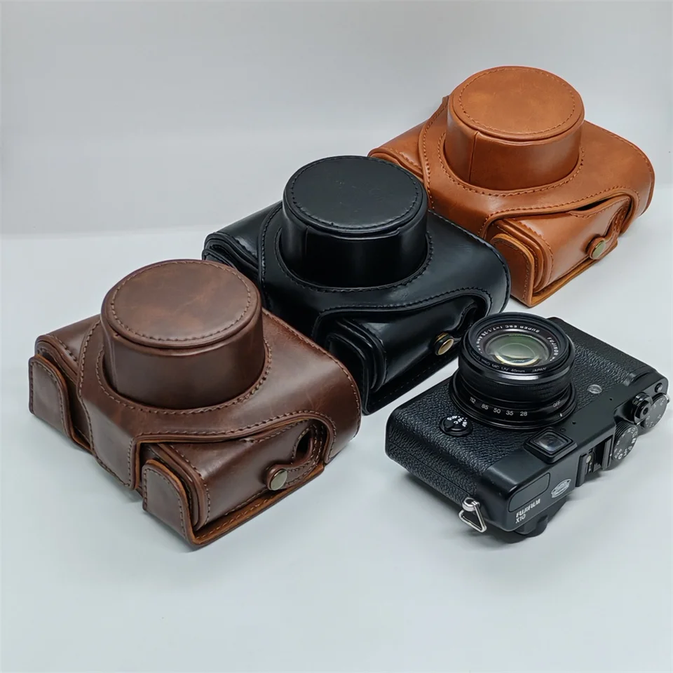 PU Leather Camera Bag Case For Fujifilm X10 X20 Fuji X10 X20 Full
