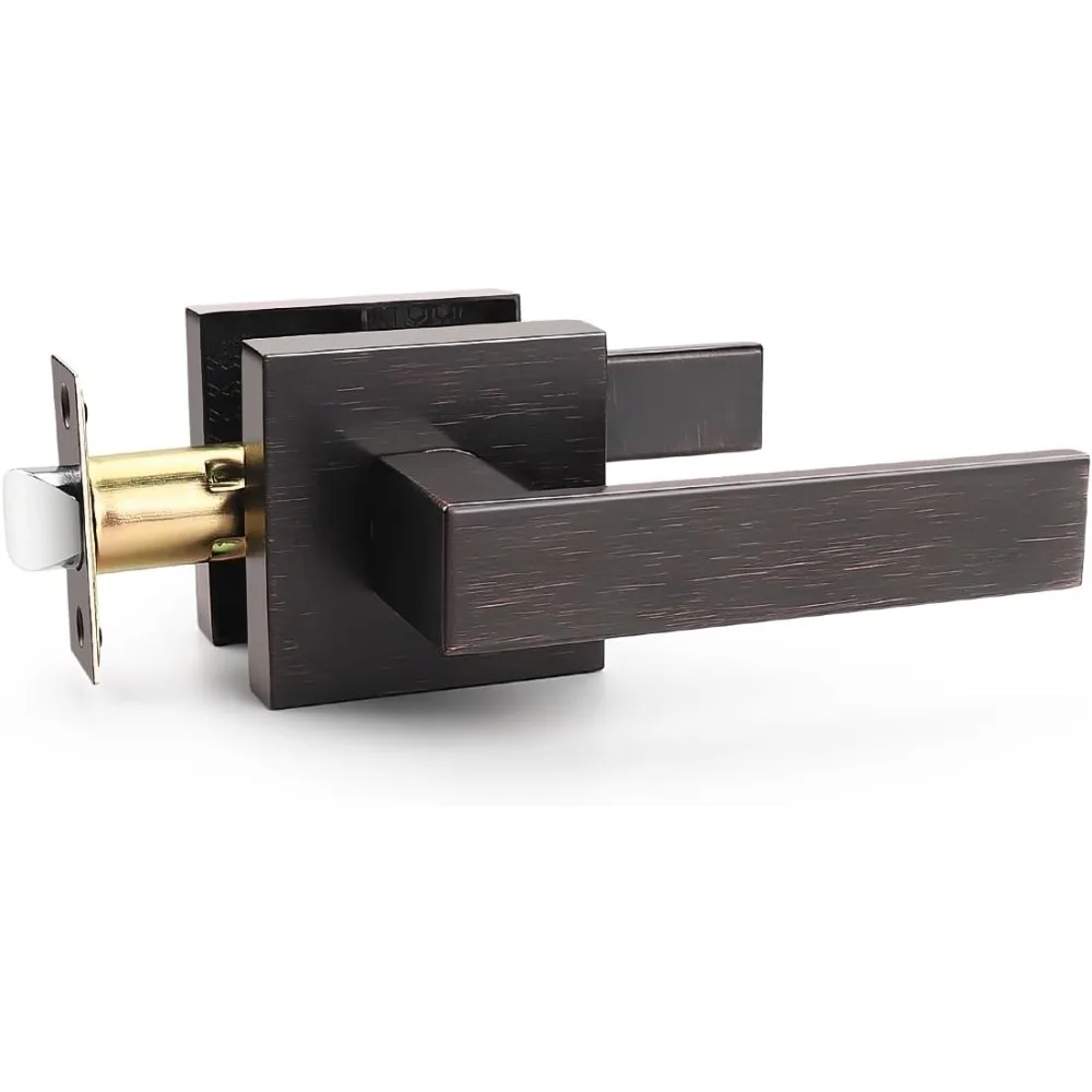 

Внутренняя ручка прохода из масляной бронзы, винтажная квадратная дверная ручка шкафа, внутренняя ручка прохода для тяжелых условий эксплуатации