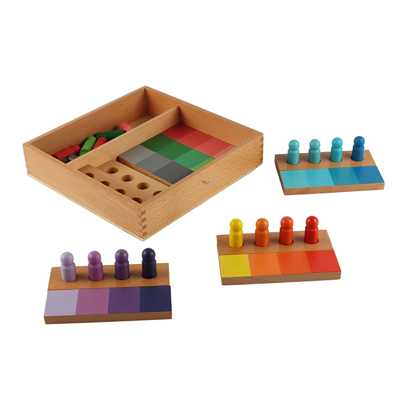 Montessori ของเล่นไม้สี Resemblance Sorting Task Permainan Teka-Teki วัยเด็กก่อนวัยเรียนของเล่นเพื่อการศึกษาเด็ก