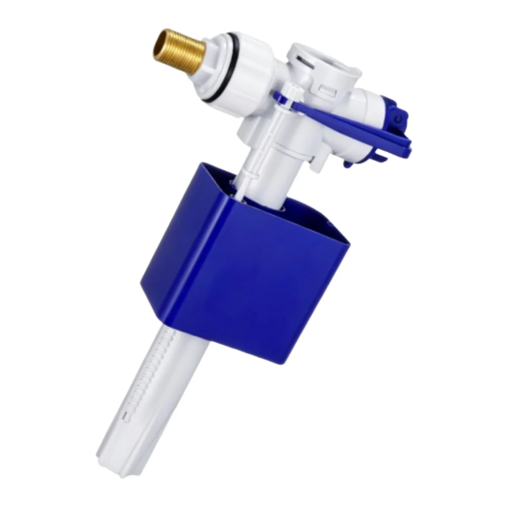 Toilet Fill Valve G3/8 Side Inlet Adjustable Height Quiet Siphon Protection Dual Float System for Standard Tanks