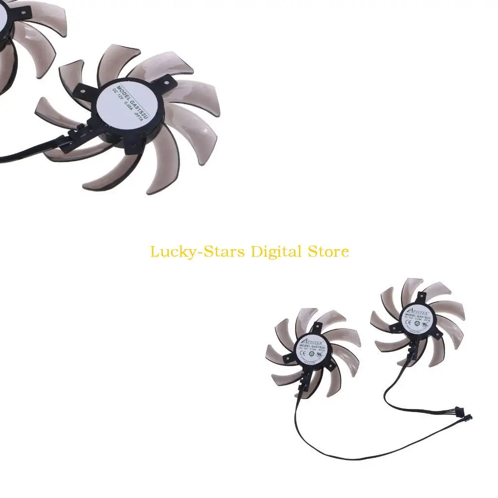 

T3EE 85 мм GA91S2U 4-контактный 12 В 0,4 А вентилятор VGA охлаждение видеокарты для 1660 1660Ti