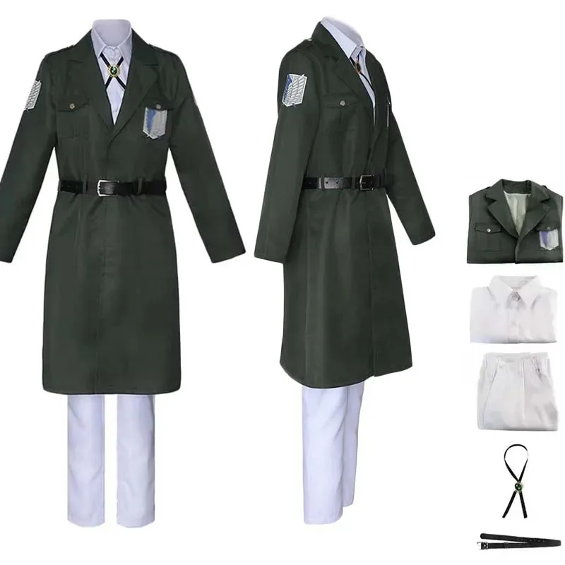 

Anime Eldia Cosplay Scout Regiment Costume Survey Corps Green Uniform Scout Legion Outfits for Halloween