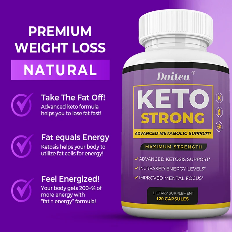 Keto BHB Capsules - Fat Burning and Weight Management Supplement for Men and Women, Appetite Suppressant, Metabolism, Energy