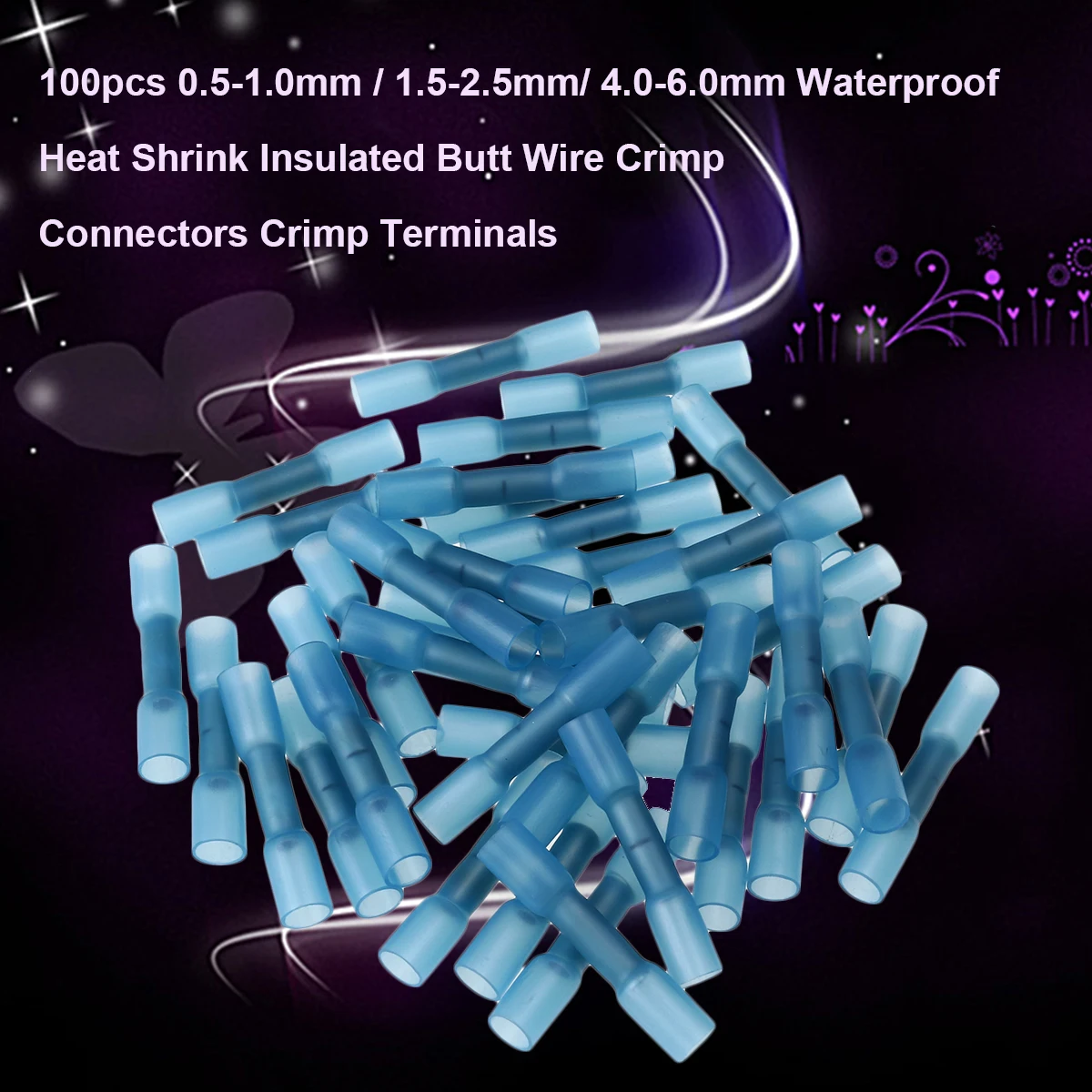 

100Pcs 05-10Mm 16-22Awg Red 15-25Mm 14-16Awg -60Mm 10-12Awg Shrink Connectors Hot Melt Adhesive