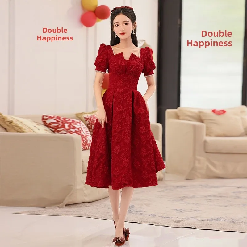 

Вечернее платье для беременных больших размеров, свадебное платье для женщин больших размеров, с завышенной талией, А-силуэт, длинный рукав, цветное коктейльное платье