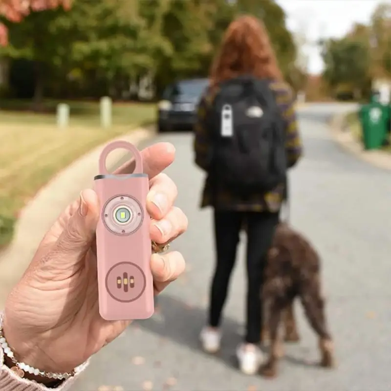 Песня тревога для ключей безопасного звукового тревоги с светодиодными устройствами защиты безопасности фонарика для женской