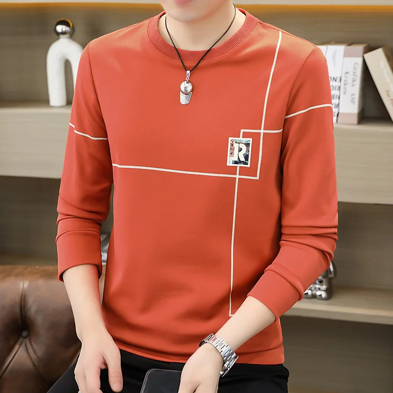 

Men's Light Colored Hoodies Autumn Harajuku Pullover Casual O-neck Tops Worn on The Outside/inside Men's Streetwear 2025 New