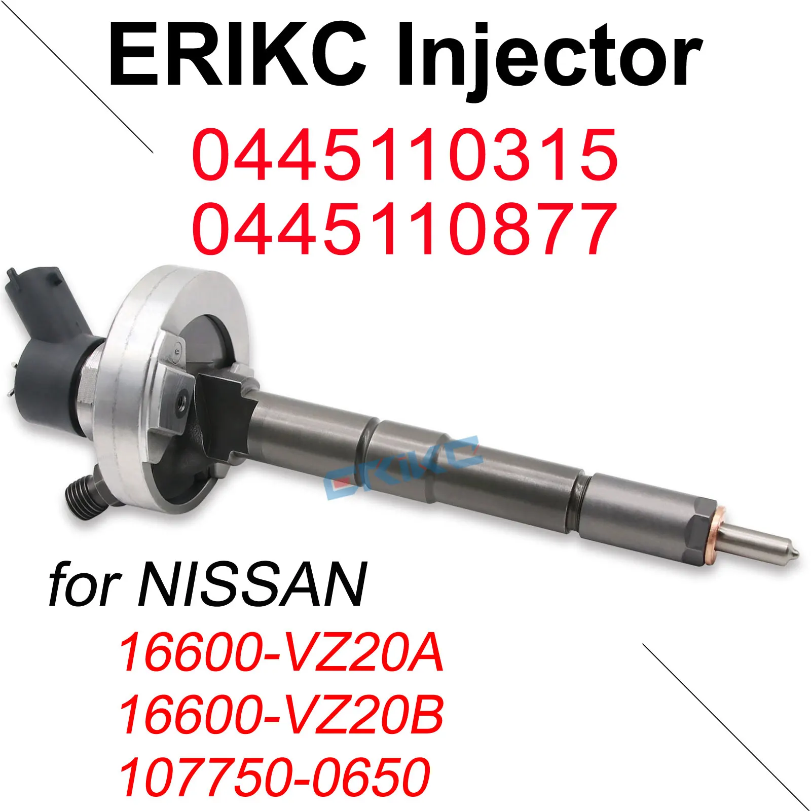 

0445110315 0445110877 Diesel Common Rail Fuel Injector Assy 16600-VZ20A 16600-VZ20B For Bosch Nissan ZD30 107750-0650 0986435198