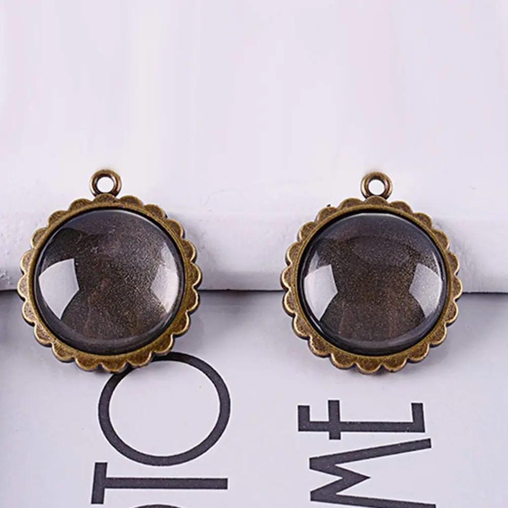 Glass Jewelry Making Patches 1 Box DIY Decorative Pendant Accessories for Handmade Crafts and Jewelry