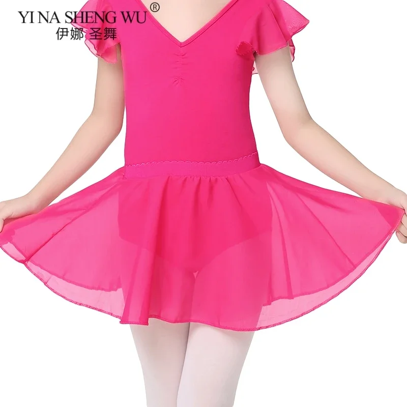 1 قطعة فتاة الباليه توتو يوتار تنورة المهنية الرقص الشيفون الباليه توتو تنورة الأطفال الكبار توتو الباليه ممارسة الرقص تنورة #2