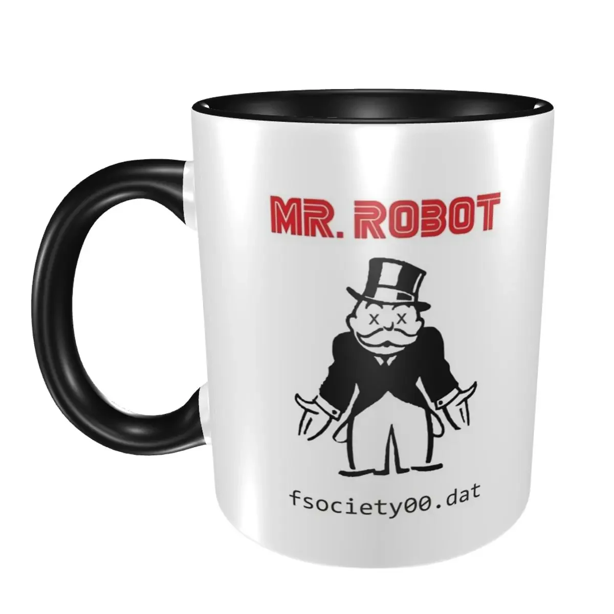 

Mr Robot Hello Friend Fsociety Mug Funny Ceramic Coffee Cups Tea Mugs Milk Cup Drinkware Gift for Woman Man