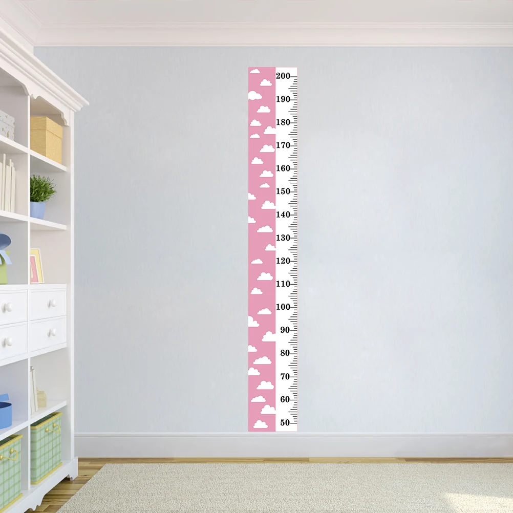 

Height Ruler Wall Sticker Growth Chart Canvas Children's Room Decor Wooden Baby