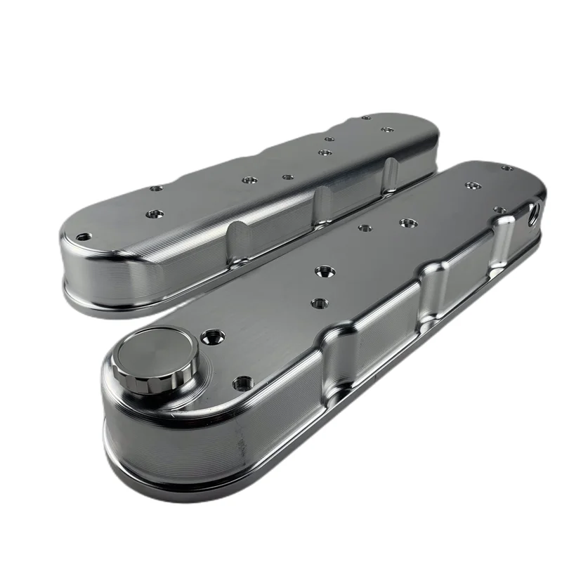 billet CNC aluminium  GM LS1, LS2, LS3, LS6, LS7, LS9 VALVE COVER silver customized