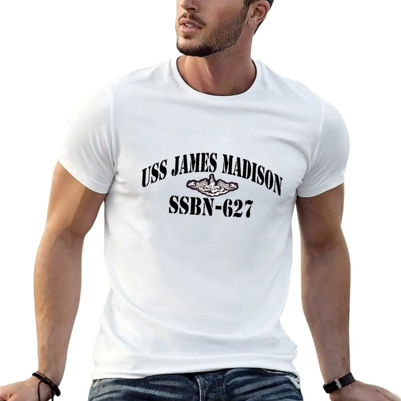 USS JAMES MADISON (SSBN-627) SHIP'S STORE T-Shirt Breathable Lightweight Summer Top