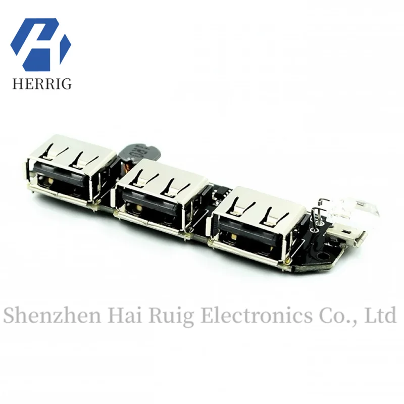 

1PCS 3USB power bank circuit board 5V2.1A boost module/DIY power bank circuit/18650 lithium battery