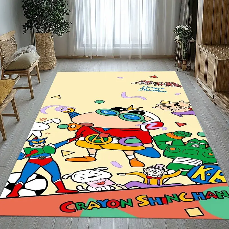 Funny C-Crayon Shin-chans Cartoon Soft Non-Slip Large Area Rug for Living Room,Bedroom Playroom Carpet Mat for Sofa,Home Decor