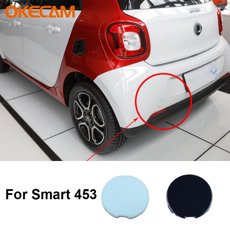 Direct Replacement For Mercedes Smart 453 Fortwo 2015-2021 4538854300 Rear Bumper Tow Hook Eye Cover Trim Trailer Cover Cap