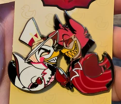 RadioApple Alastor x Lucifer  Duck Hard Enamel Pin
