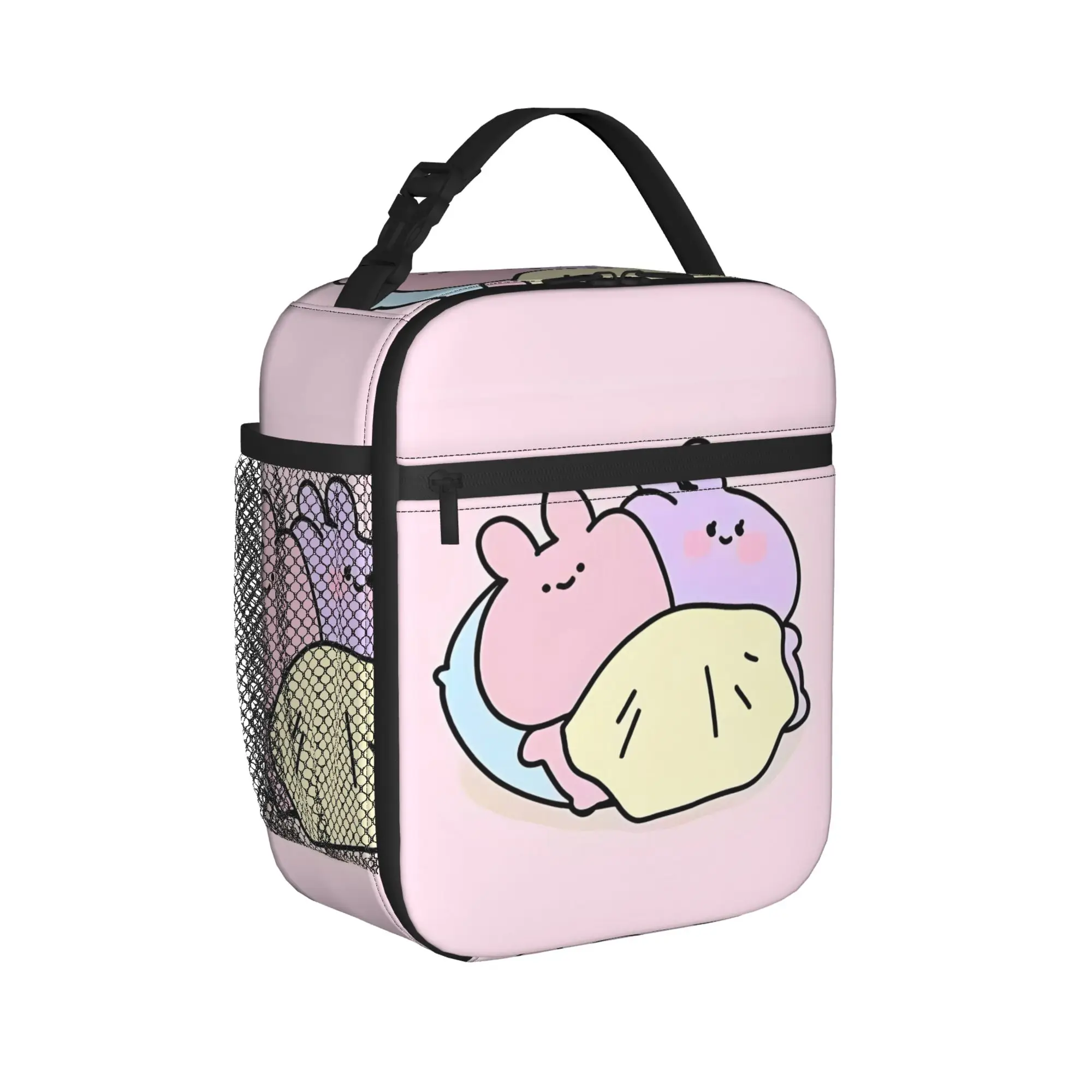 Asamimichaan Asleep Insulated Lunch Bags High Capacity Asamimi Reusable Thermal Bag Tote Lunch Box Office  Food Storage Bags