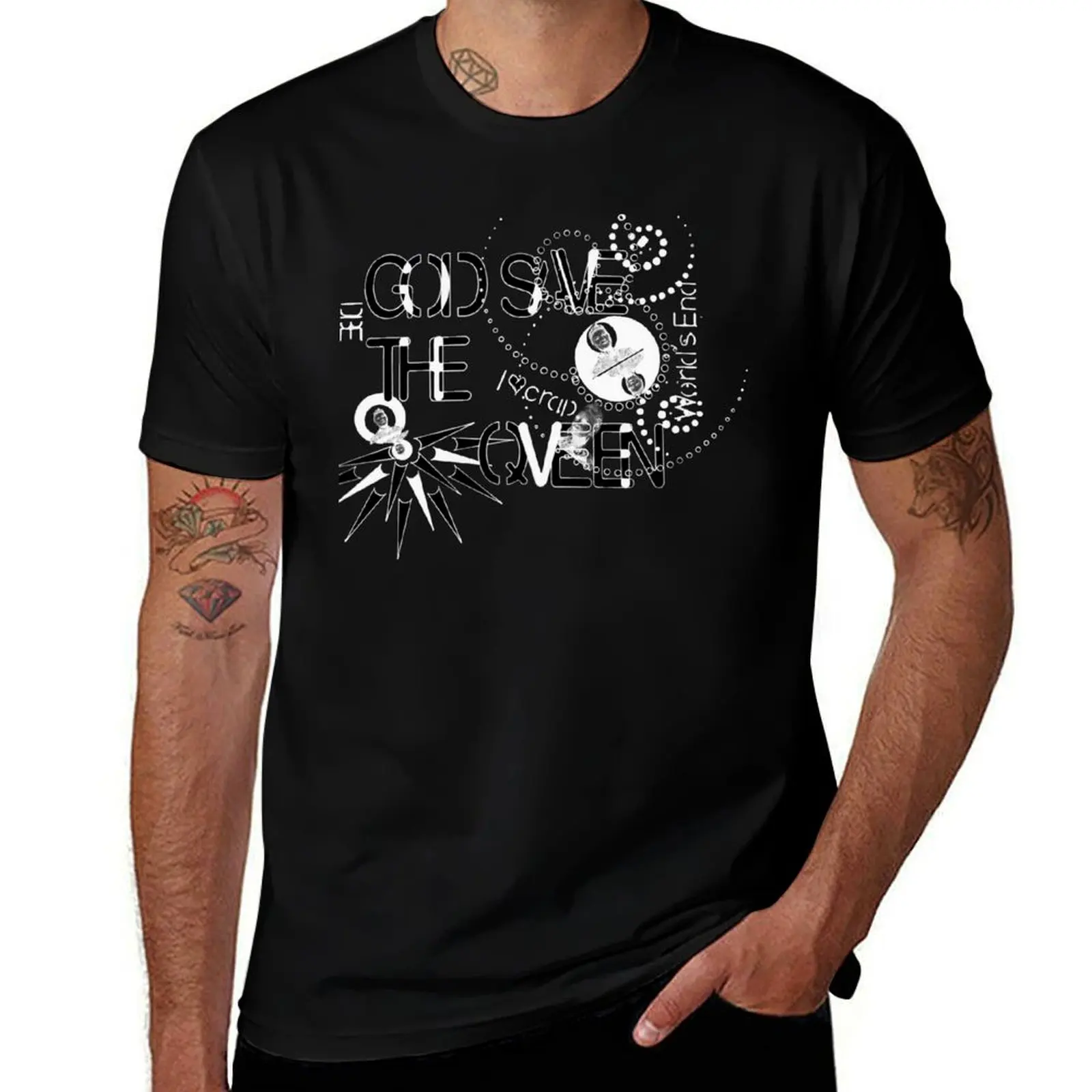 

God Save The QVeen - Vivienne Icons (black version) T-Shirt gifts for boyfriend Luxury man topping mens funny t shirts
