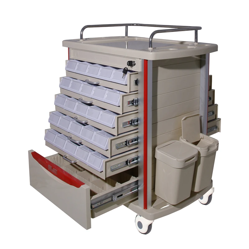 BT-MY002  hospital and clinic medical carts usage medicine trolley cart trolley medical medicine drug emergency trolley