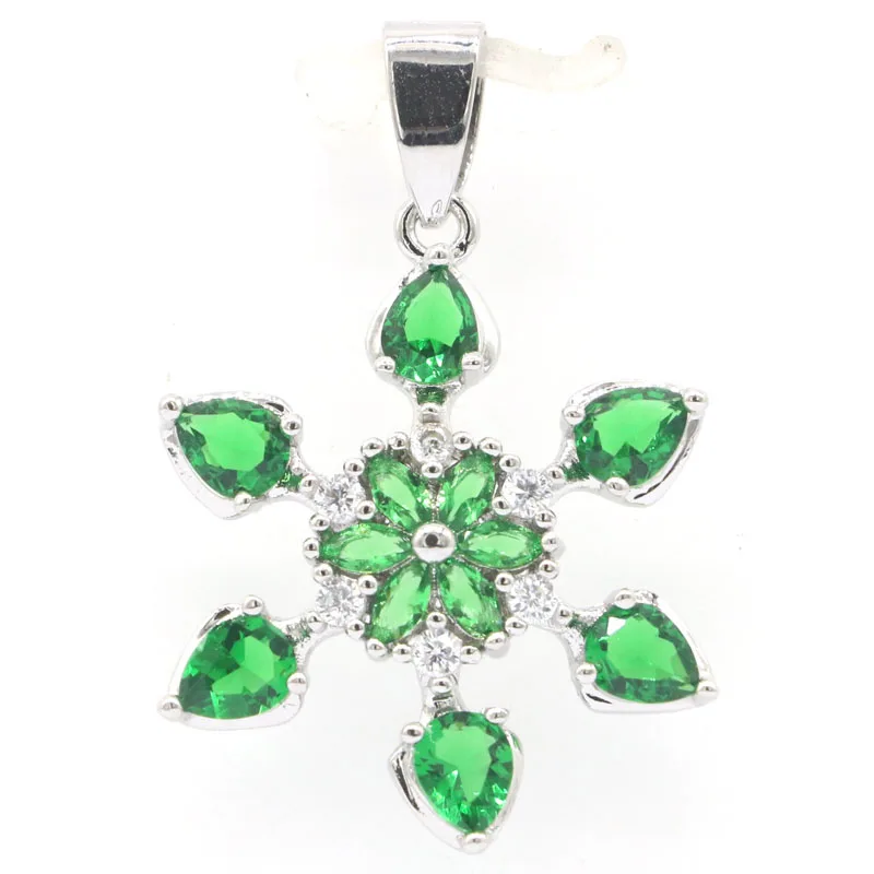 Buy 4 Get 1 Free 35x23mm Citrine Green Tsavorite Garnet Peridot Emerald Kunzite Tourmaline Violet Tanzanite CZ Silver Pendant