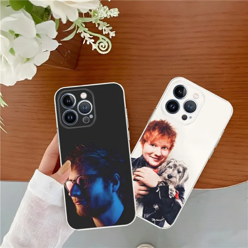 England Singer Ed Sheerans Phone Case For Iphone 12 Pro Max 13 Mini 11 14 X Xs Xr 6 6s 8 7 Plus Luxury Transparent Cover