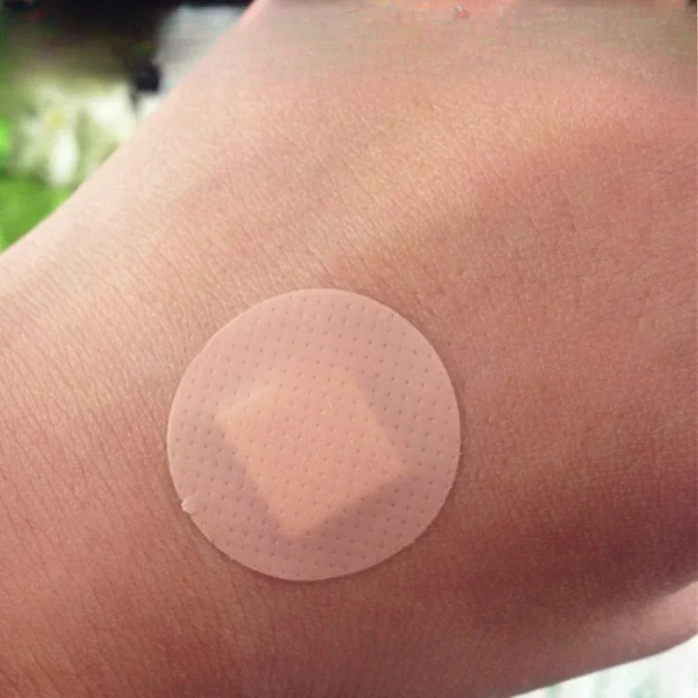 의료용 원형 반창고 상처 드레싱 반창고, 방수 접착 붕대 패치, 아기 봉합 핀홀 스티커, 세트당 50 개, 신제품