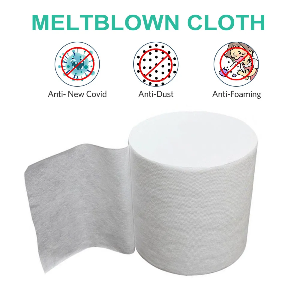 BFE99 Disposable Non-woven Fabric Filter Mouth Face Cover Cloth Meltblown Filter Cloth 100M