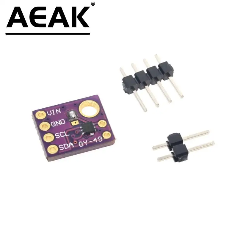 AEAK GY-49 MAX44009 Ambient Light Sensor Module for Arduino with 4P Pin Header Module