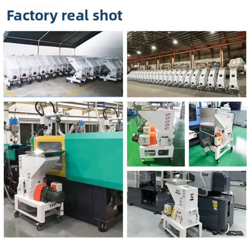 Plastic Crusher, Slow Speed, Silent Machine, Edge Feeding Machine, Corner Material Recycling Type, Pineapple Claw Knife Crusher