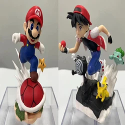 Pokemon Ash Ketchum Super Mario Running Style Action Figure Toys