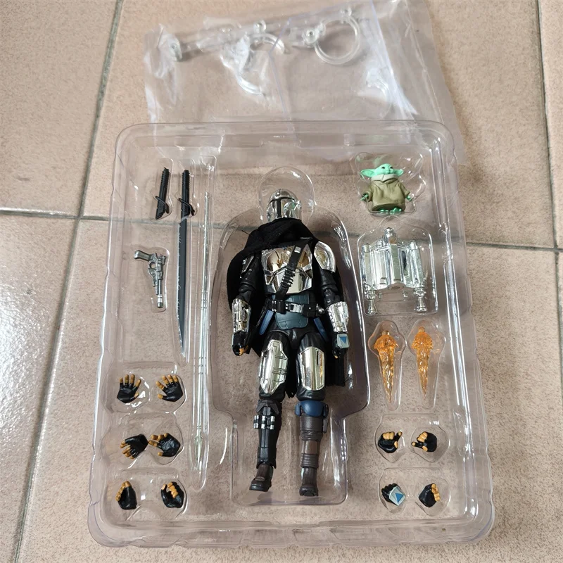 MAFEX 256 The Mandalorian Glogu Actionfigur Star Wars Mandalorian Figuren 6 Zoll Galvanisierte Version Plating Edition Auf Lager – Detail 6