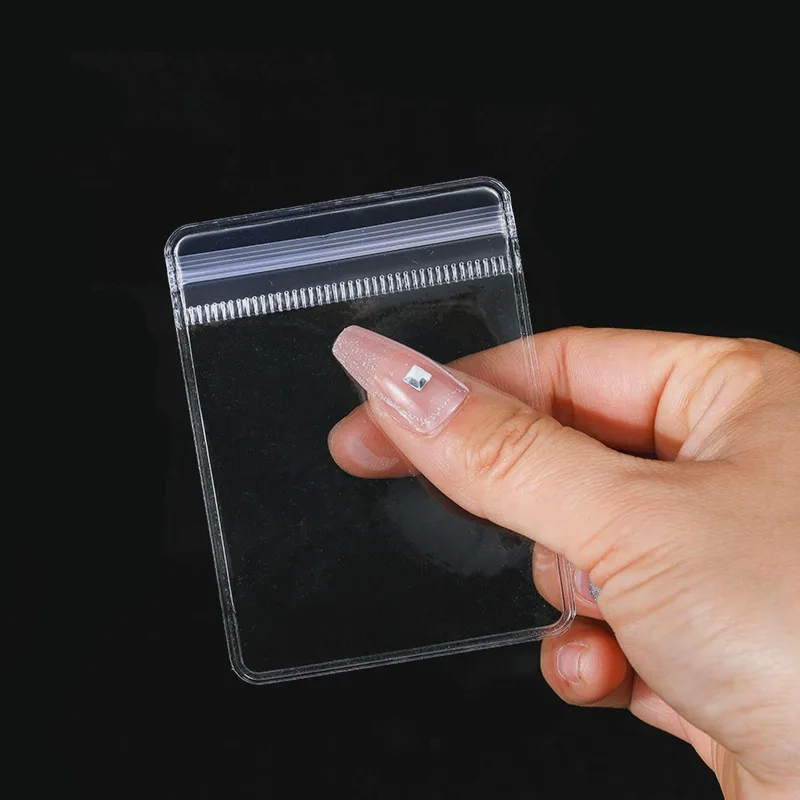 Self Sealing Bags PVC Plastic Jewelry Rings Earring Necklace Anti-Oxidation Storage Bags Organizer Transparent Packaging Pouches