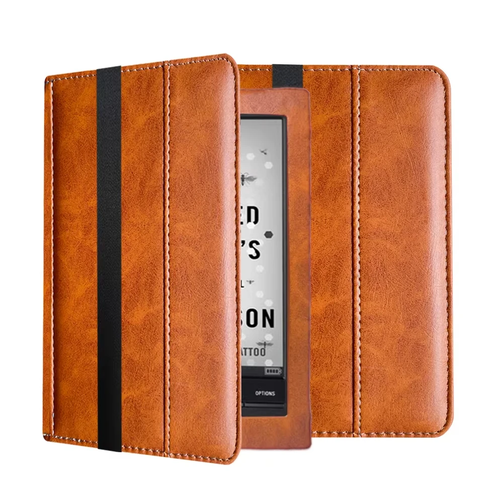 Case for Sony PRS-600 6” Tablet Case, Full Coverage Ultra Slim Leather Cover Case with Folding Cover Rugged with Auto Sleep/Wake
