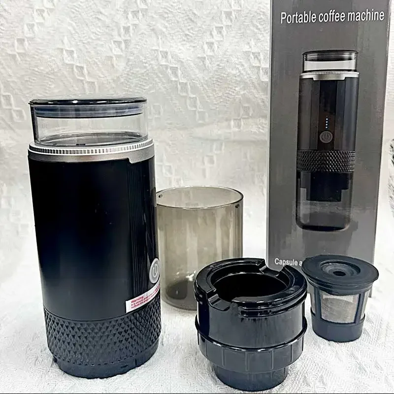 

Portable Coffee Maker Suitable for Ground Coffee and Coffee Capsules Rechargeable Handheld for Travel 118