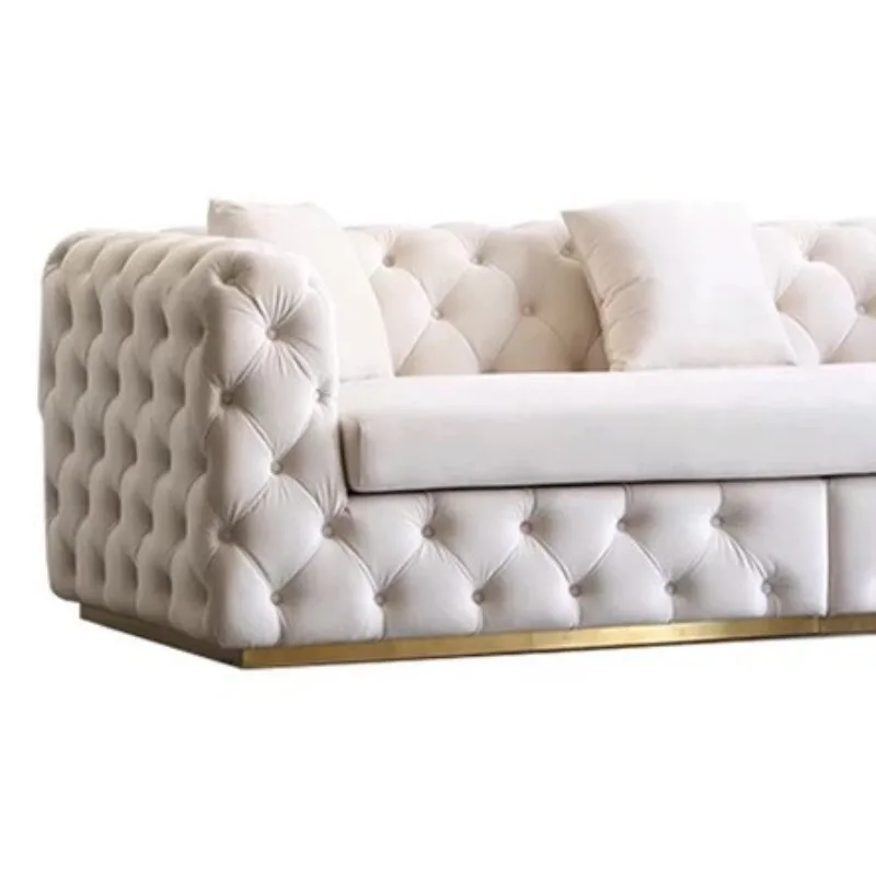 Postmodern stainless steel Italian hotel Internet celebrity small apartment women's clothing store sofa
