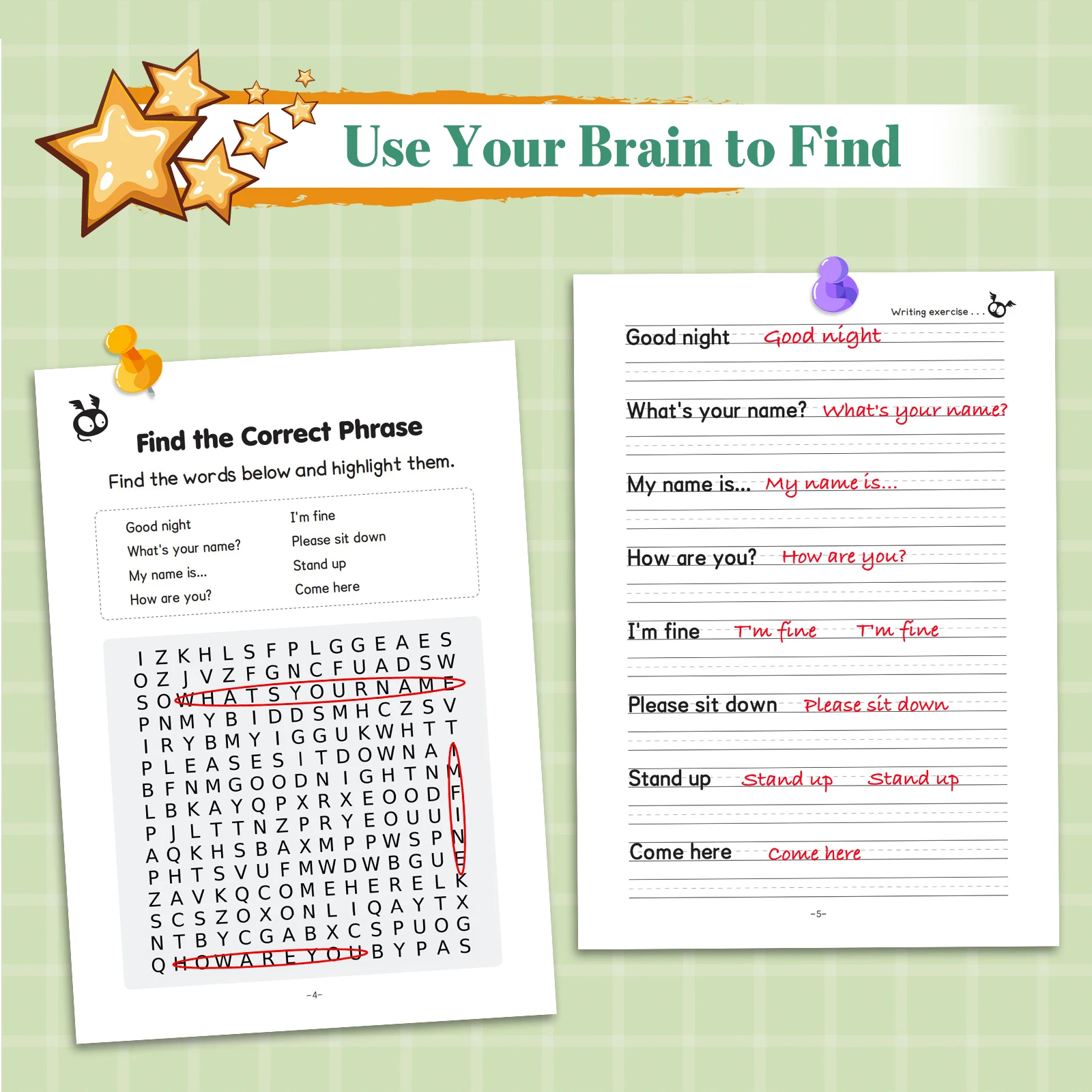 Find The Word Puzzle Book for Kids, Word Search Activity Book, Educational Crossword Game, Brain Training Workbook view 5